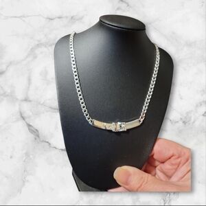 Ralph Lauren Silver Beltbuckle Necklace